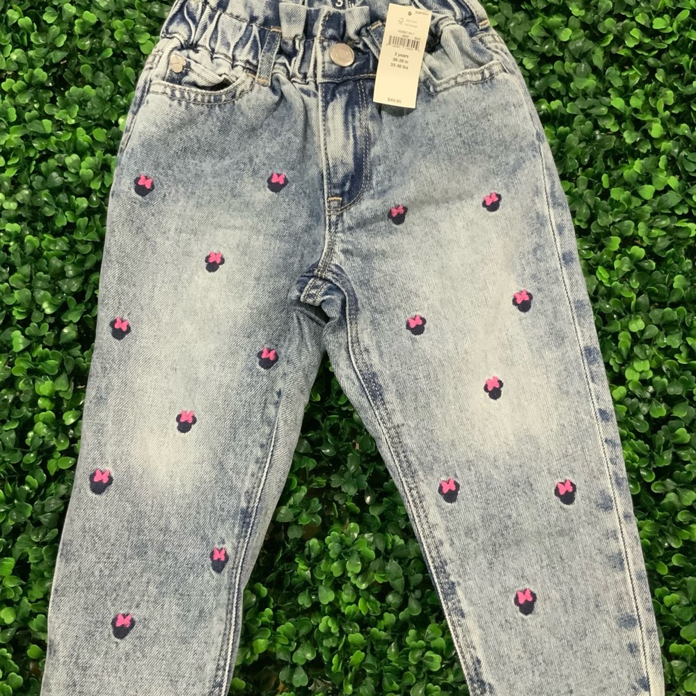 Gap Kids Denim Jeans with Minnie Mouse logo